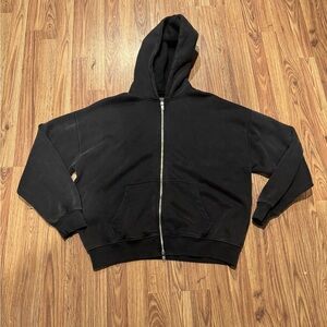 Abercrombie & Fitch Essential Full-Zip Hoodie Black Medium